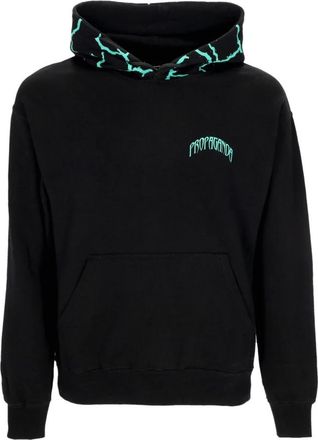 PROPAGANDA Zwarte Triangle Panther Hoodie Sweatshirt - Heren - Hoodies - Zwart - XS - Katoen - Hoodies & sweatvesten
