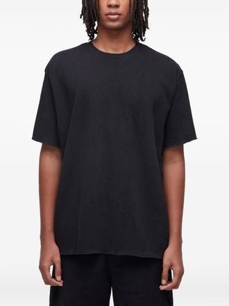Osklen wrinkled crew-neck T-shirt - men - Fabric - G - Black