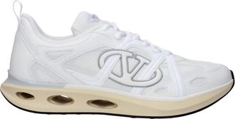 Valentino Garavani Witte stoffen sportsneakers - Heren - Sneakers - Wit - 44 EU - Schoenen