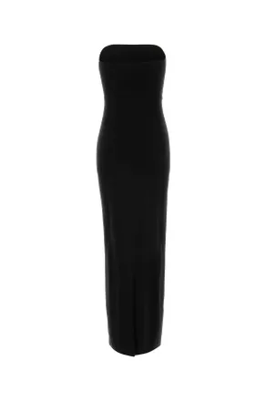 Norma Kamali Womens Black Jersey Dress Exterior Polyester Elastane Abiti