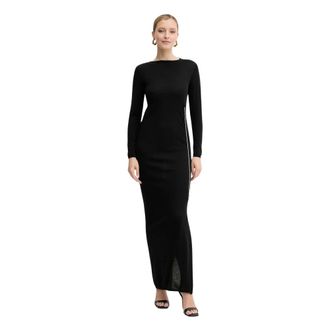 Liviana Conti Dames, Jurken, Zwart, Maat: L Wol