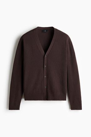 H&M Relaxed Fit Cardigan in Dark Brown at Nordstrom, Size Xx-Large