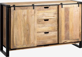 Sklum Cajonera En Madera De Mango Kiefer Sklum