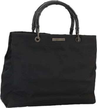 Gucci Pre-owned Nylon handbags - Dames - Vintage Handtas - Zwart - ONE Size - Nylon - Vintage
