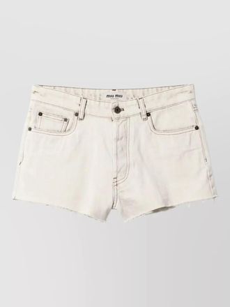 Miu Miu shorts belt loops back and front pockets