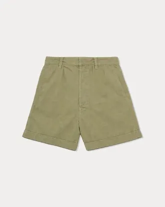 Fortela Bedford Cotton Bermuda Shorts in Sage Green at Nordstrom, Size 36