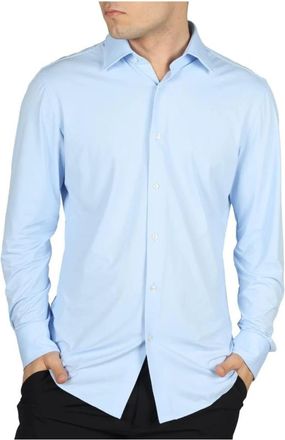 HUGO BOSS Hank Kent Shirt - Heren - Casual Overhemden - Blauw - 2XL - Katoen - Overhemden