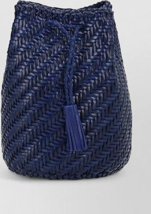 Dragon Diffusion bucket bag crossbody strap tassel detail