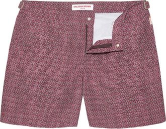 Orlebar Brown Costume da bagno Bulldog a fantasia - Rosso