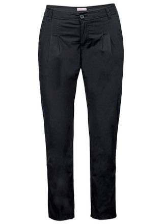 Sheego Chinohose SHEEGO, Damen, Gr. 40, Normalgr&ouml;ssen, schwarz, 97% Baumwolle, 3% Elasthan, unifarben, Hosen Chinohose