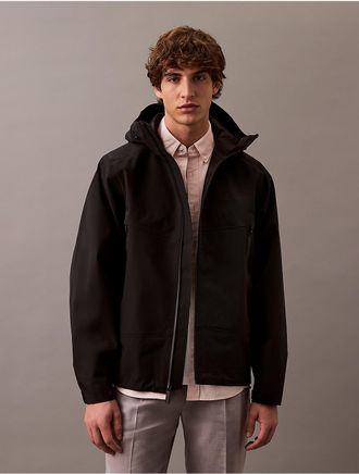 Calvin Klein Jeans Calvin Klein Mens Tech Hooded Windbreaker Jacket - Black - 2XL