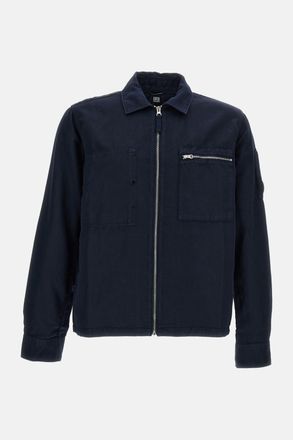 C.P. Company Camicia Over Con Zip In Gabardine Organico
