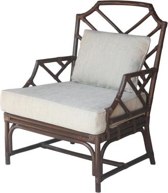 New Pacific Direct Kara Rattan Accent Arm Chair