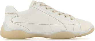 Prada White Leather Sneakers