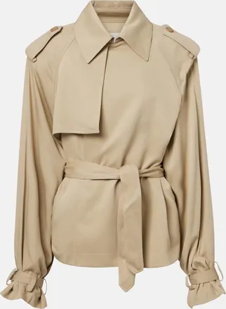 Frankie Shop Elva twill trench coat