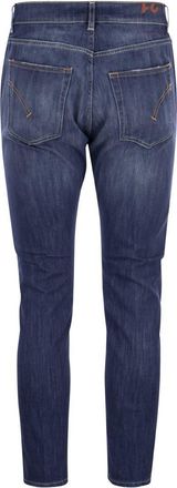 Dondup Mens Dian - Carrot-fit Jeans - Medium Blue Cotton - Size 34 (Waist)