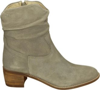 Aqa A8749 Boots - Dames - Laarzen met Hak - Grijs - 41 EU - Leer - Schoenen