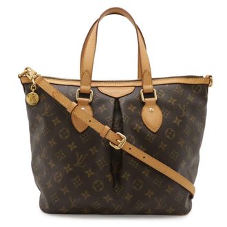 Louis Vuitton Brown Monogram Canvas Pvc Coated Canvas Handbag Shoulder Bag Tote Bag (Pre-Owned)