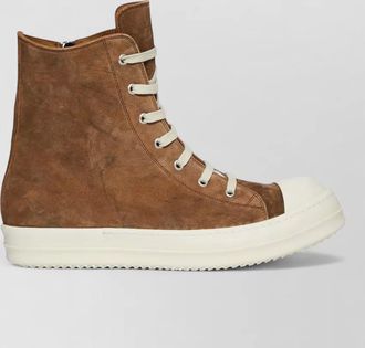 Rick Owens leather high-top sneakers