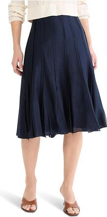 Nic+Zoe Batiste Flirt Skirt Womens Skirt Dark Indigo : 12, Cotton/Polyester/Lyocell