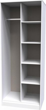 Welcome Furniture Havana Ready Assembled Open Wardrobe - White Matt - Welcome Furniture | TJ Hughes