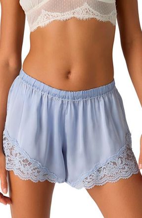 Free People Intimately FP Meet Me in the Middle Tap Shorts in Peri Ice at Nordstrom, Size X-Large