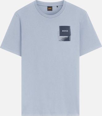 HUGO BOSS Mens Boss Te Plain T-Shirt - Grey - Size: 42