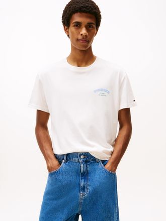 Tommy Jeans T-Shirt TOMMY JEANS TJM REG DOLLAR STACK, Herren, Gr. XXL, ancient wei&szlig;, Single Jersey, Obermaterial: 100% Baumwolle, regular fit, Rundhals, Shirts T-