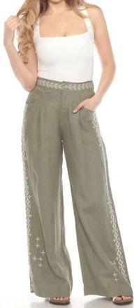Johnny Was Wide Leg Pleat Pant In Tortoise