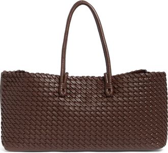 Moda Luxe Woven Stitch Shoulder Bag in Chocolate at Nordstrom Rack
