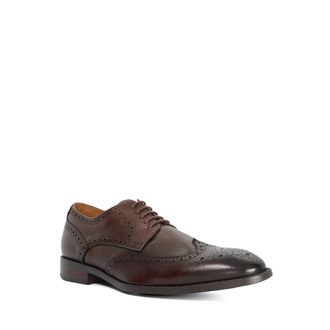 Dune London Mens Sunni - Leather Gibson - Brown - Size UK 11