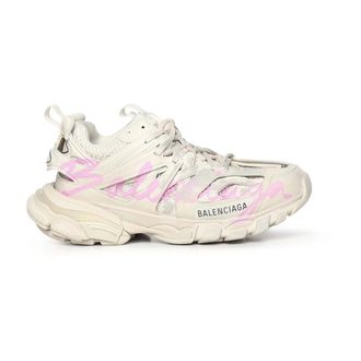 Balenciaga Sneakers, female, Beige, Size: 10 US Track Signature Sneaker