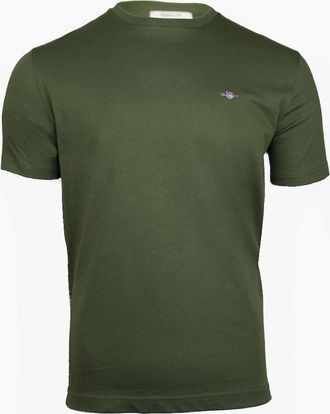 GANT Mens GANT Regular Shield T-Shirt, Country Green - Size: 38