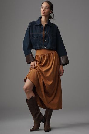 Pilcro Cropped Denim Jacket