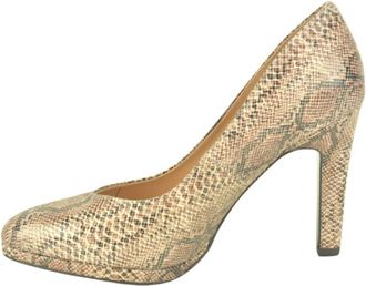 Peter Kaiser Schoenen, Dames, Beige, 38 1/2 EU, Serpent Pump +Dz. 6cm