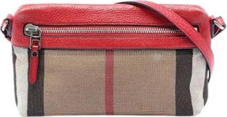 Burberry Pre-owned Canvas Crossbody Tas - Dames - Vintage Schoudertas - Veelkleurig - ONE Size - Vintage