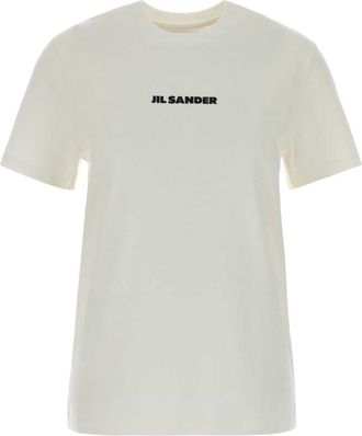 Jil Sander White Cotton T-Shirt