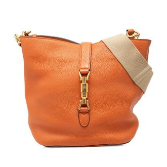 Gucci Pre-owned Gucci Grained Calfskin Soft Jackie Bucket Bag Ladies OSVRHHCKTM285DUC
