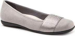 Trotters Samantha Flat in Grey Fabric at Nordstrom Rack, Size 10.5