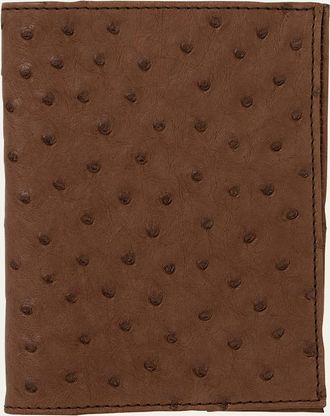 Abas Ostrich Leather Passport Booklet