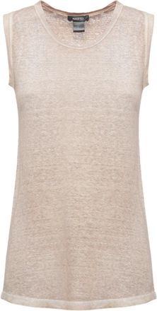Avant Toi Tops, Dames, Bruin, S, Linnen, Linnen Top