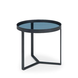 Julian Bowen Loft Lamp Table Smoked Glass - Julian Bowen | TJ Hughes