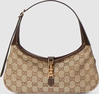 Gucci Jackie Slim Small Shoulder Bag, Beige, GG Canvas