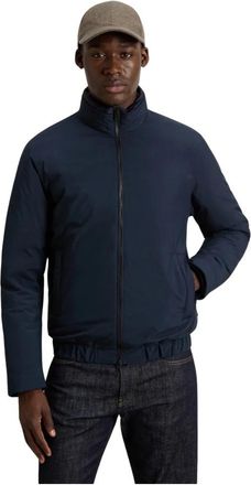 Woolrich Cloud Series Gewatteerde Bomberjack - Heren - Vesten met rits - Blauw - M - Polyester - Hoodies & sweatvesten