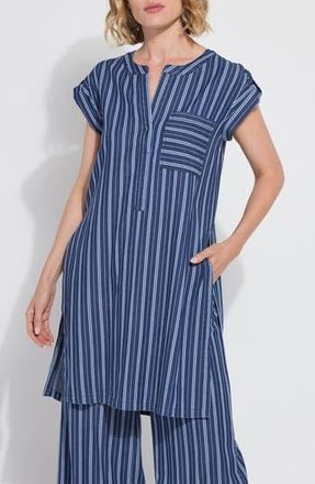 Lyss&eacute; Serafina Long Tunic in Vacay Chambray Stripe at Nordstrom Rack, Size X-Small
