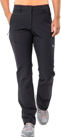 Jack Wolfskin Softshellhose JACK WOLFSKIN HOLDSTEIG PANTS W, Damen, Gr. 34, Normalgr&ouml;ssen, schwarz, Oberstoff: 70% Polyamid, 20% Polyamid, 10% Elastan; Futter: 100%