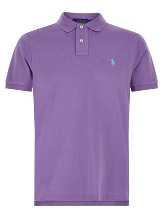 Polo Ralph Lauren Purple Logo Embroidery Polo Shirt