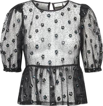 Ichi Blouse - Dames - Blouses - Zwart - 2XL - Overhemden