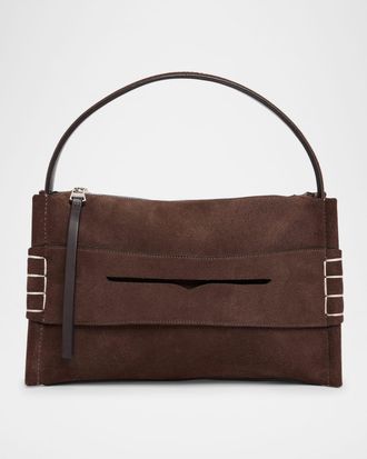 J.W.Anderson Loafer Suede Crossbody Bag