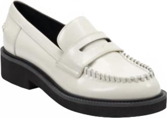 Marc Fisher Womens Dagman Loafer In Cream